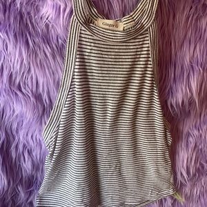 Hi Neck Ribbed Tank